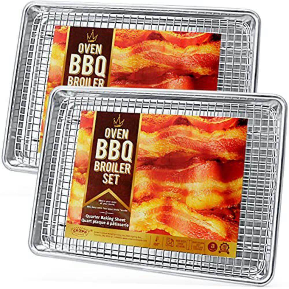 Baking Sheet with Rack 13 X18 INCH - Crown Cookware