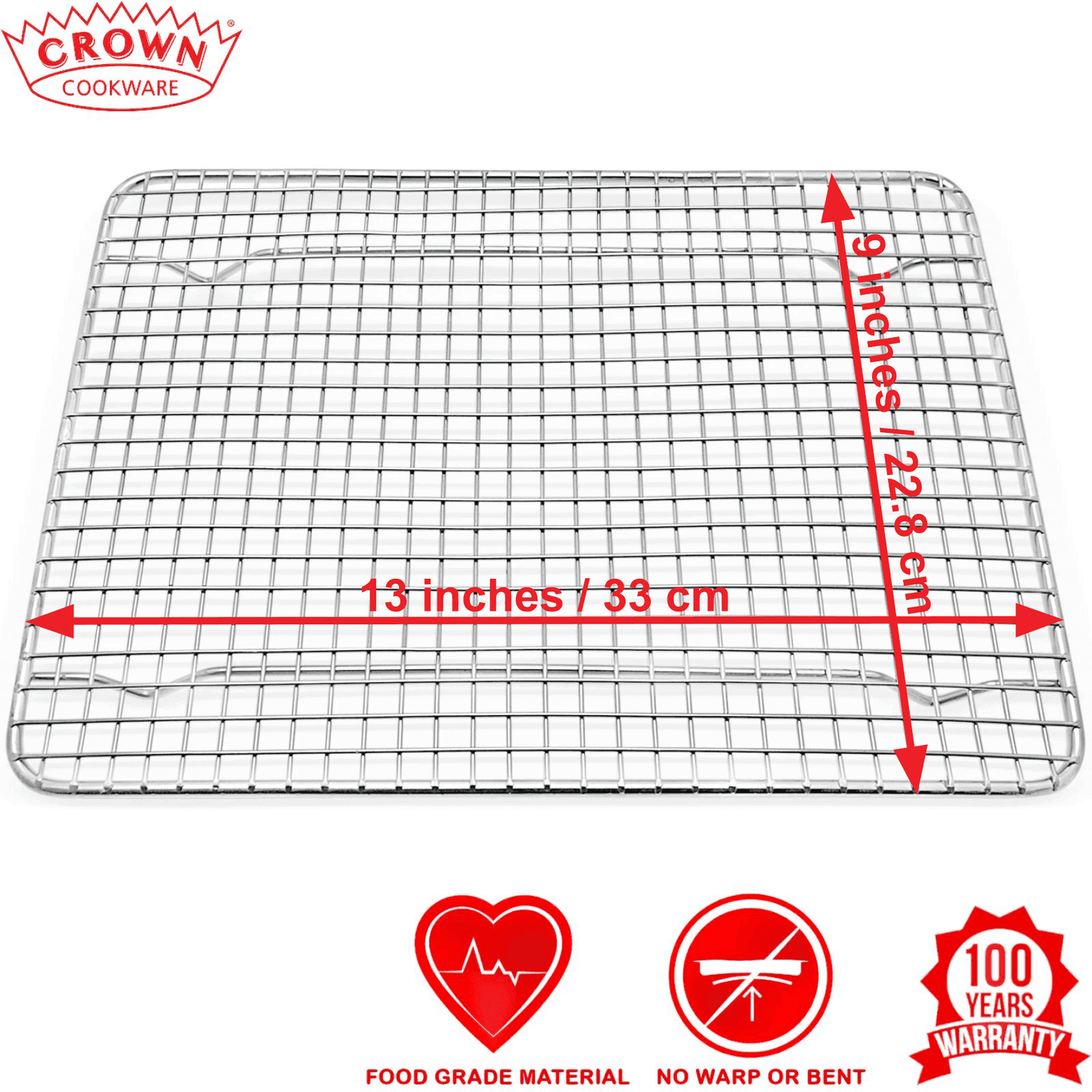 Cooling Rack for Baking / Roasting - Crown Cookware