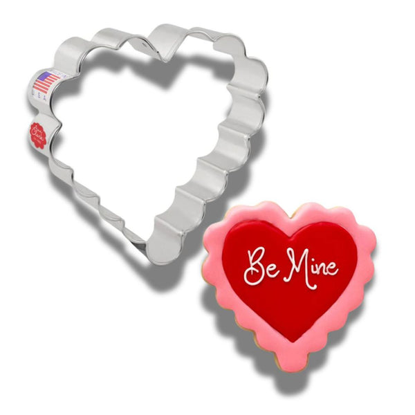 Valentine's Day heart cookie cutter by Ann Clark, perfect for crafts, cookies, and creative baking.