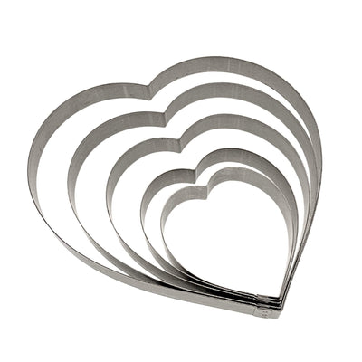 1" Height Stainless Steel Heart Ring, Made In Canada - Crown Cookware