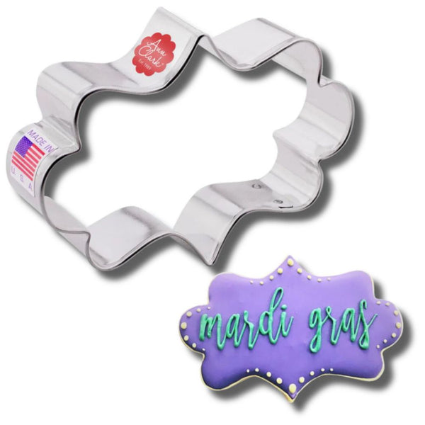 Ann Clark Mardi Gras cookie cutter, USA-made, ideal for crafting festive cookies with precision and creativity.