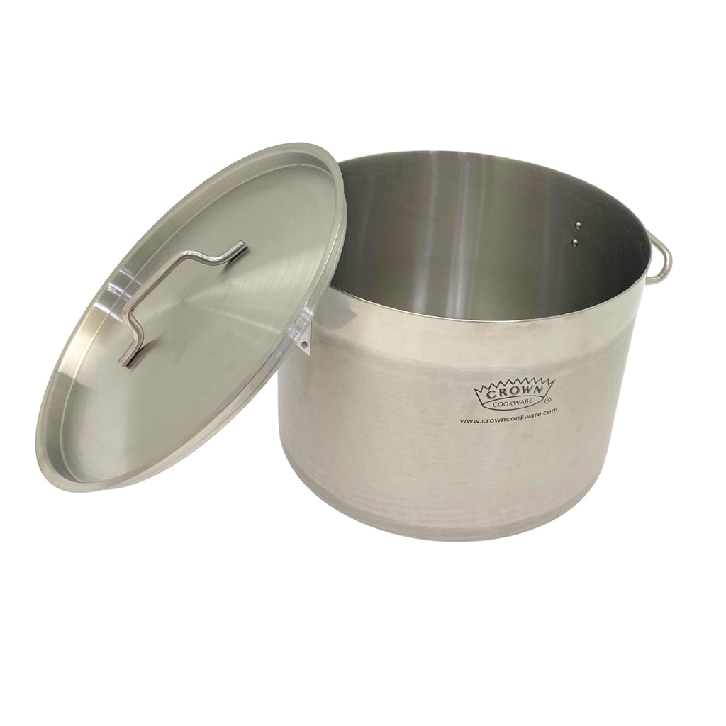 stainless steel pot , Canadian-made cookware and bakeware, Premium quality aluminum bakeware, Commercial-grade kitchenware made in Canada, Crown Cookware factory in Toronto, Professional baking pans for home and business, Durable cake pans made in Canada,