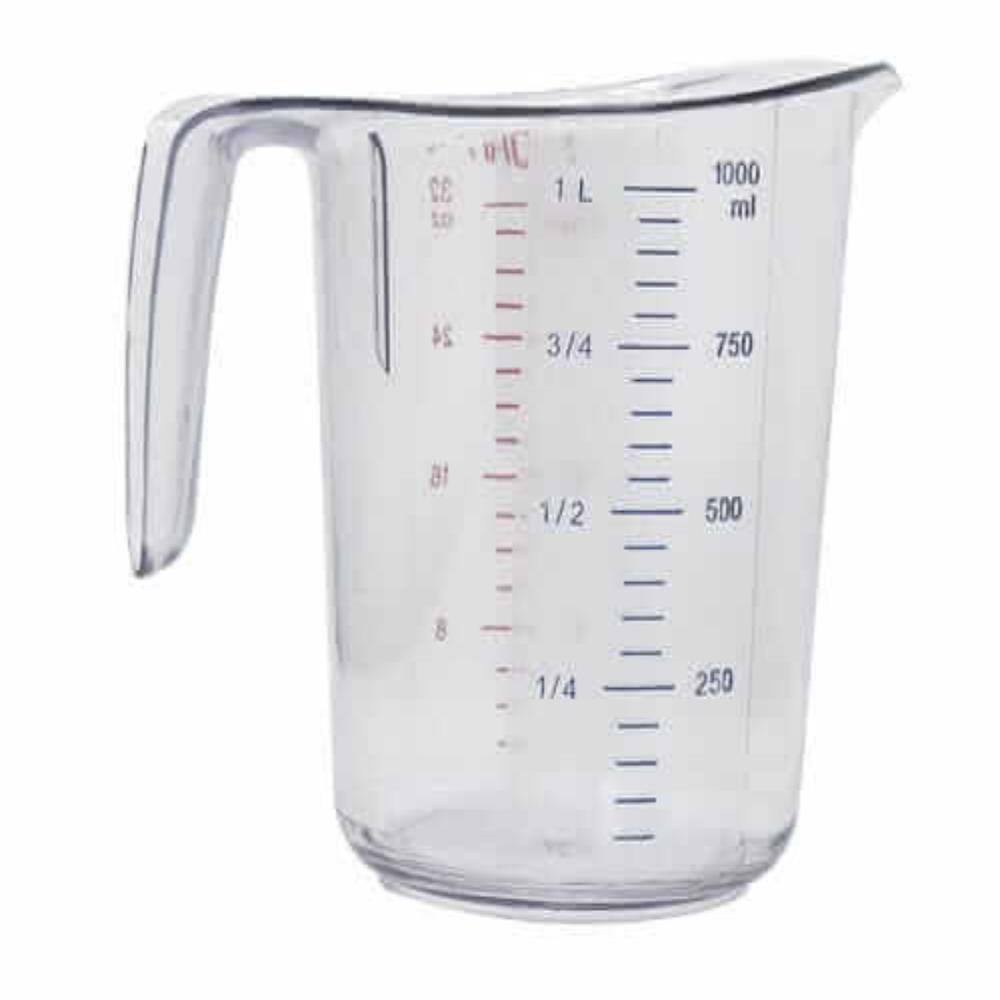 MEASURING CUPS 1 QT / 1000ML PC - Measuring Jug, Polycarbonate, Heavy-Duty, 