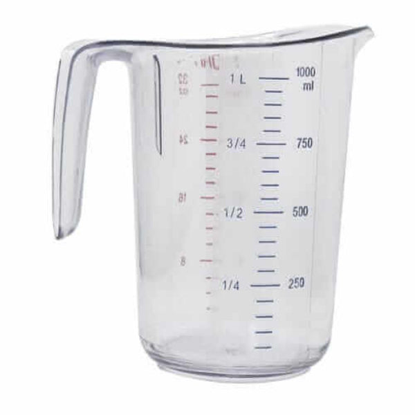 MEASURING CUPS 1 QT / 1000ML PC - Measuring Jug, Polycarbonate, Heavy-Duty, 
