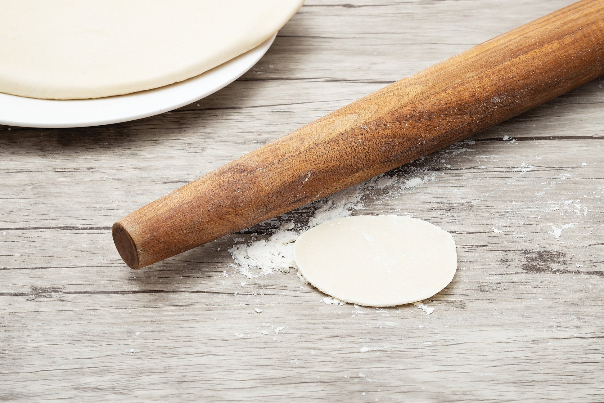 951-28981 Gourmet Acacia Wood French Rolling Pin, 20-Inches - Crown Cookware