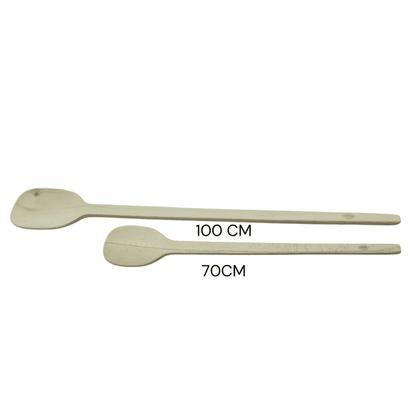 Canadian-made cookware and bakeware, Premium quality aluminum bakeware, Commercial-grade kitchenware made in Canada, Crown Cookware factory in Toronto, Professional baking pans for home and business, Durable cake pans made in Canada, High-performance cooking tools for chefs, WOOD SPOON HD GIANT 100CM - Crown Cookware, wooden spoon