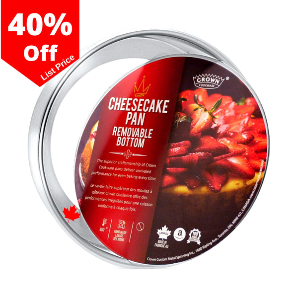 Crown Cheesecake Pans, Made in Canada