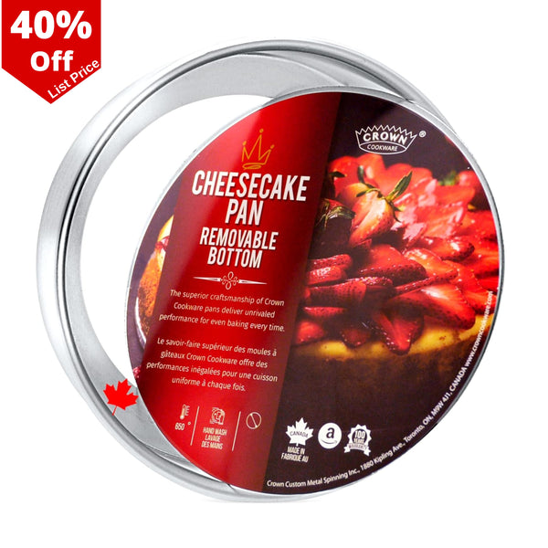 Crown Cheesecake Pans, Made in Canada