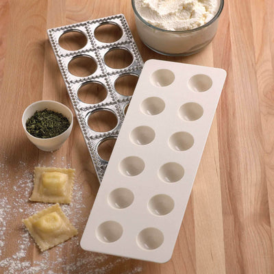 Canadian-made cookware and bakeware, Premium quality aluminum bakeware, Commercial-grade kitchenware made in Canada, Crown Cookware factory in Toronto, Professional baking pans for home and business, Durable cake pans made in Canada, High-performance cooking tools for chefs, Aluminum Ravioli Maker - Crown Cookware, pasta making accessories