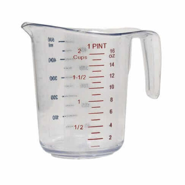 CLEAR MEASURING JUG - Durable, Dish-Washer Safe, Measuring Tool, 0.94 L, Precise