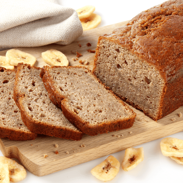 LOAF PAN (4 X 13 X 4 INCH) - Banana bread that was baked in the food-grade aluminum loaf pan - Crown Cookware