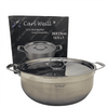 Stainless Steel Low Pots, with Lids - Crown Cookware