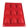 Madeleine High Heat Silicone Baking Molds, 9 Cavities - 1 OZ - Crown Cookware