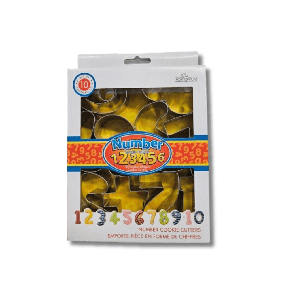 NUMBER COOKIE CUTTER SET 2" - Stainless Steel, High-Quality, 5.08 cm, Precise, All Digits
