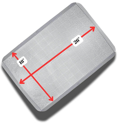 Perforated Aluminum Baking Sheet 18x26 with Clear Coating 