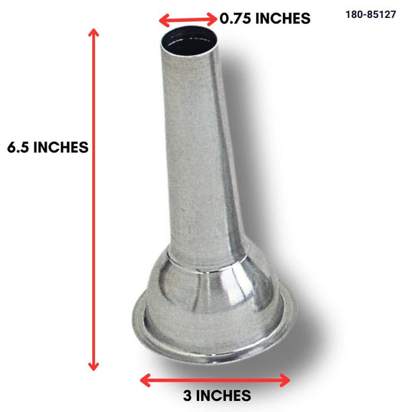 Sausage Stuffer Aluminum Tube, Made in Canada - Crown Cookware