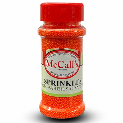 SPRINKLES NON PAREIL ORANGE 100G - Crown Cookware