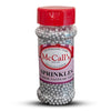 SPRINKLES NON PAREIL SATIN SILVER 3MM 100G - Crown Cookware