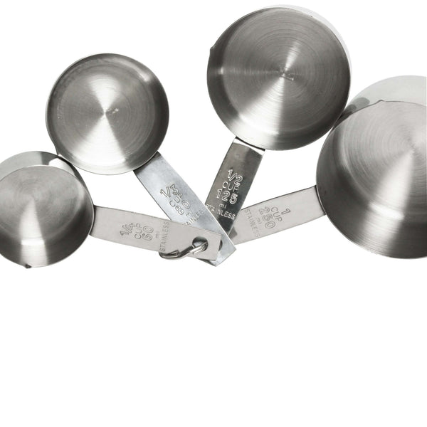 SS MEASURING CUP 1/4, 1/3, 1/2, and 1 cup - Measuring Utensils, Stainless Steel, Professional Quality, Heavy Duty, Precise