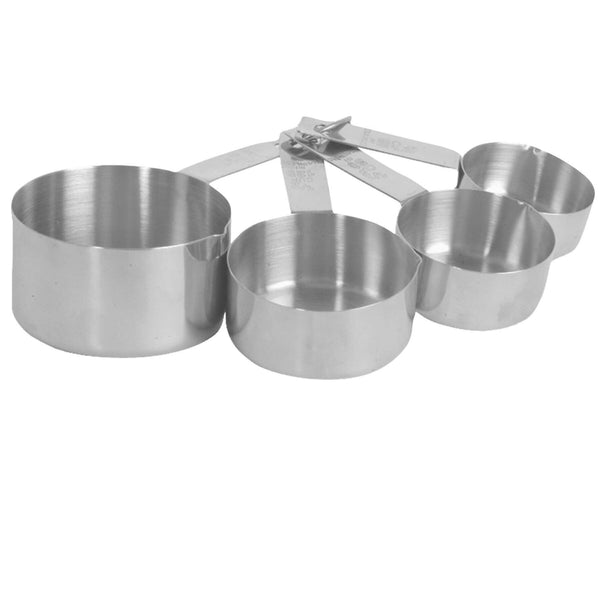 SS MEASURING CUP 1/4, 1/3, 1/2, and 1 cup - High-Quality, Stainless Steel, Durable, Measuring Cups, 1/4, 1/3, 1/2, and 1 cup