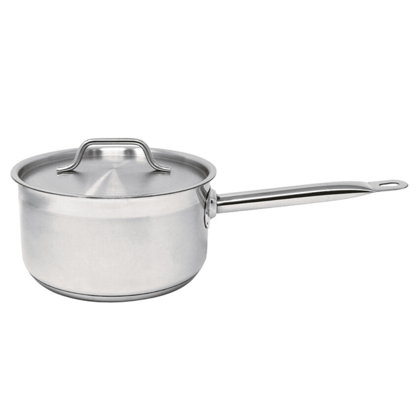 STAINLESS STEEL SAUCE PANS WITH COVER- stainless steel sauce pan with cover, perfect for versatile cooking and easy cleanup - Crown Cookware