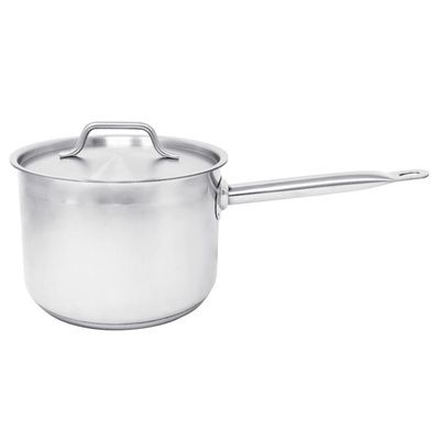 Canadian-made cookware and bakeware, Premium quality aluminum bakeware, Commercial-grade kitchenware made in Canada, Crown Cookware factory in Toronto, Professional baking pans for home and business, Durable cake pans made in Canada, High-performance cooking tools for chefs, STAINLESS STEEL SAUCE PANS WITH COVER - Crown Cookware