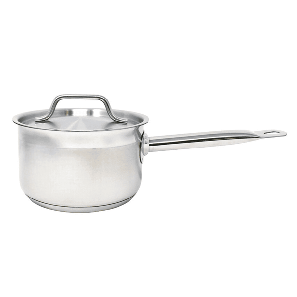 STAINLESS STEEL SAUCE PANS WITH COVER- stainless steel sauce pan with cover, perfect for versatile cooking and easy cleanup - Crown Cookware