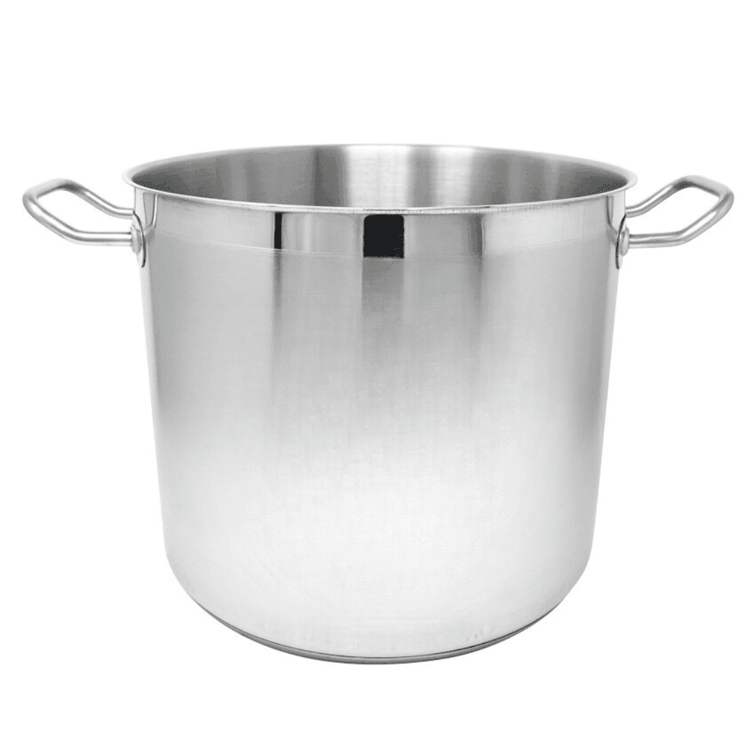 STAINLESS STEEL STOCK POT WITH COVER