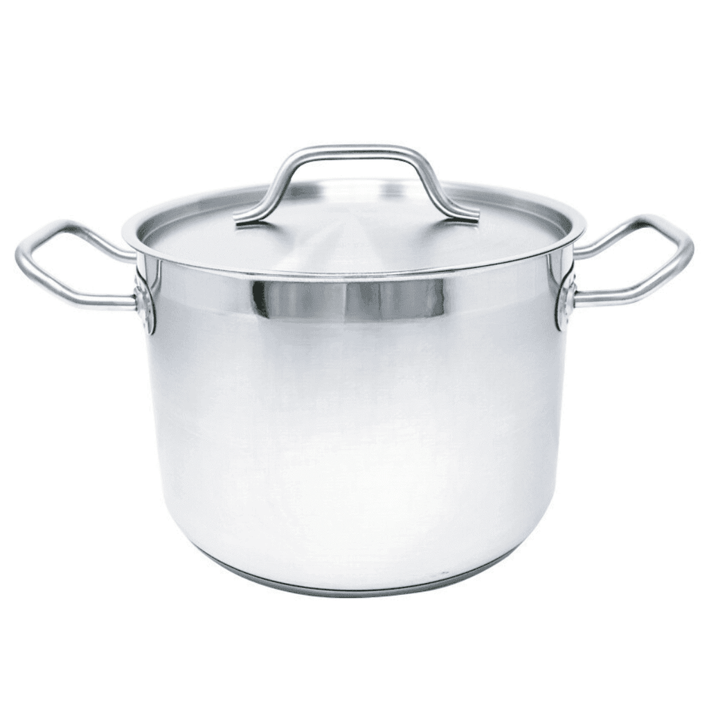 STAINLESS STEEL STOCK POT WITH COVER