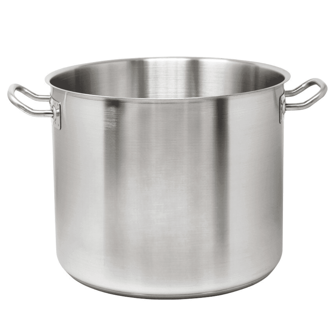 STAINLESS STEEL STOCK POT WITH COVER