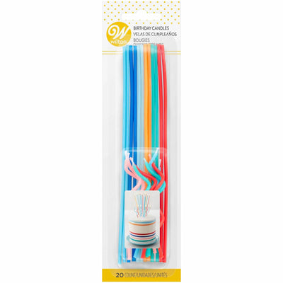 WILTON STRAIGHT & CURLY CANDLES 20PKG - Crown Cookware