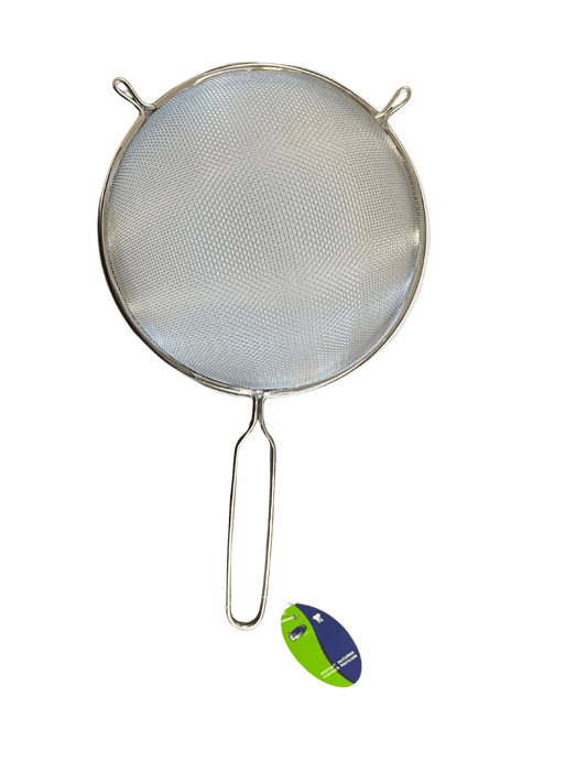 100-62220 STRAINER MESH STAINLESS WIRE HANDLE 20CM - Crown Cookware