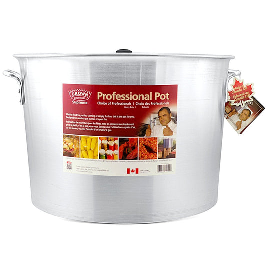 106 Q/ 100L Stock Pots with Lid - Crown Cookware