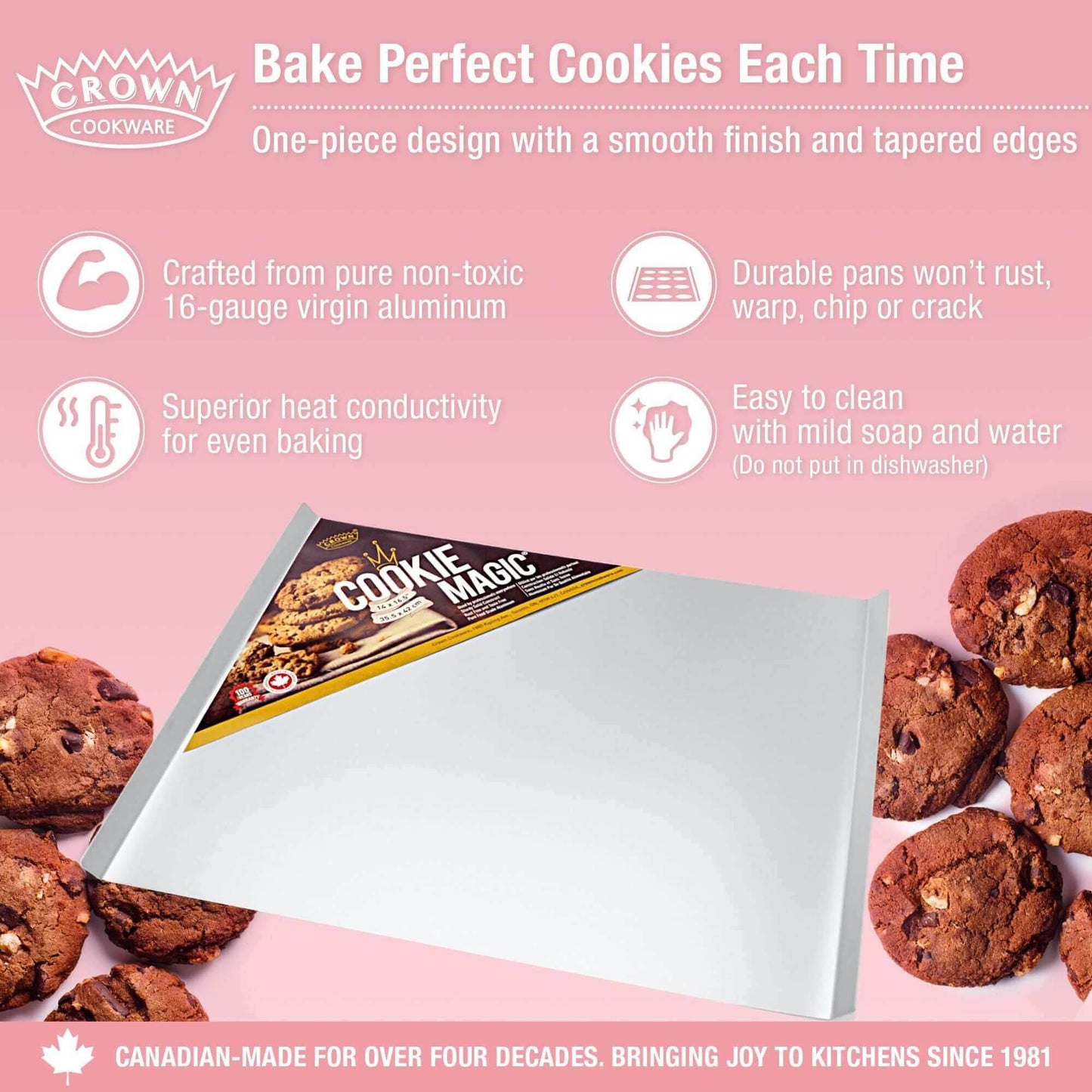 Cookie Sheet, Made in Canada - Crown Cookware