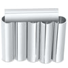 Set of stainless steel cannoli tubes for baking Italian pastries, perfect for creating crispy shells to fill with delicious fillings.