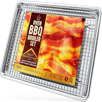 Baking Sheet with Rack 9x13 INCH - Crown Cookware