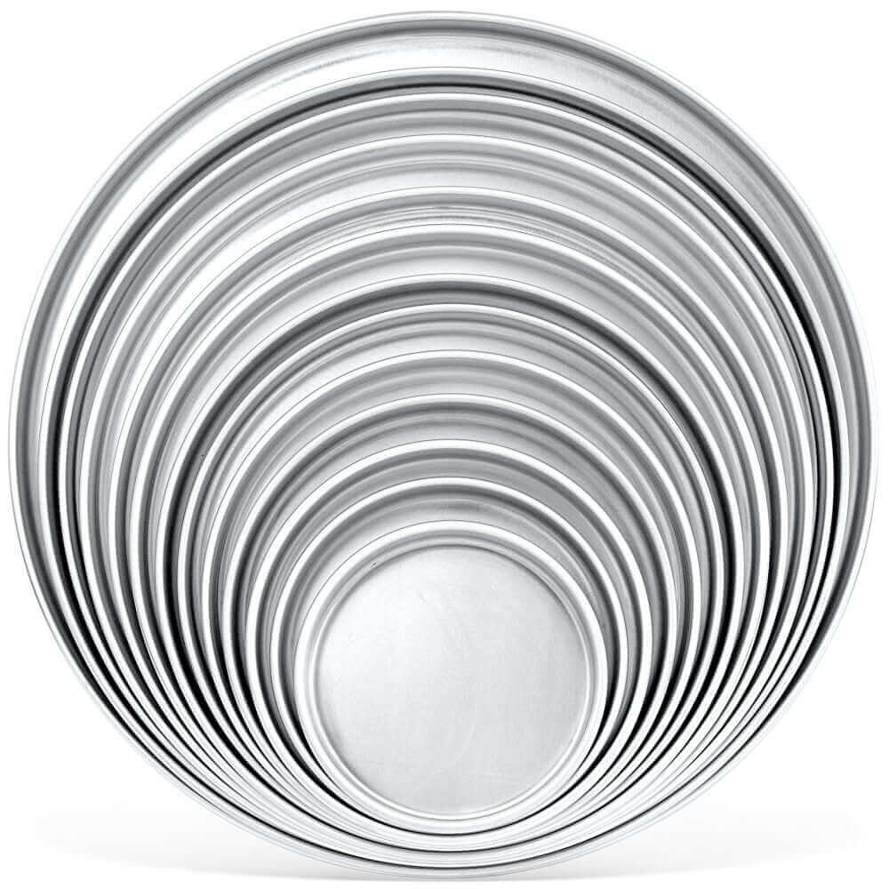 DEEP DISH PIZZA PANS-1 INCH HEIGHT - Crown Cookware, Canadian Made, Aluminum, Heat Conductive