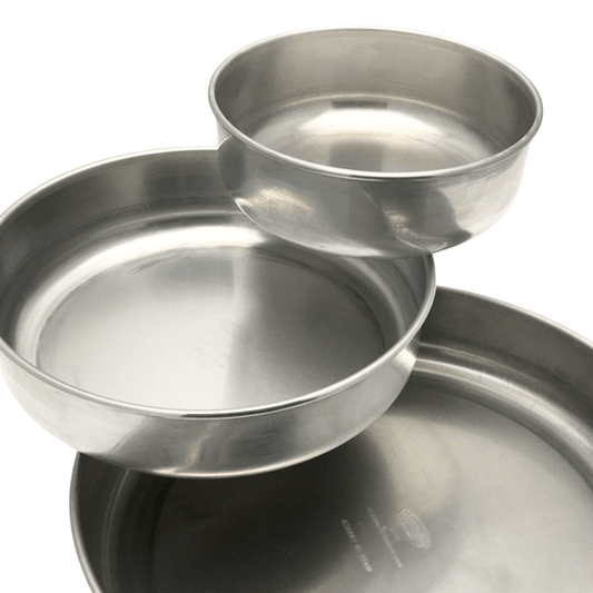 ROUND ALUMINIUM PANS WITH ROUNDED BOTTOMS, 3" HEIGHT - Crown Cookware