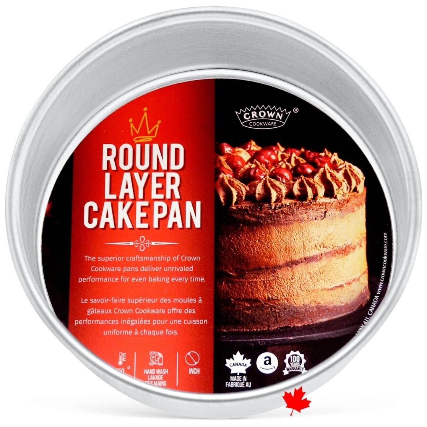 Round Cake pans, 3 inch Deep, Made in Canada - Crown Cookware