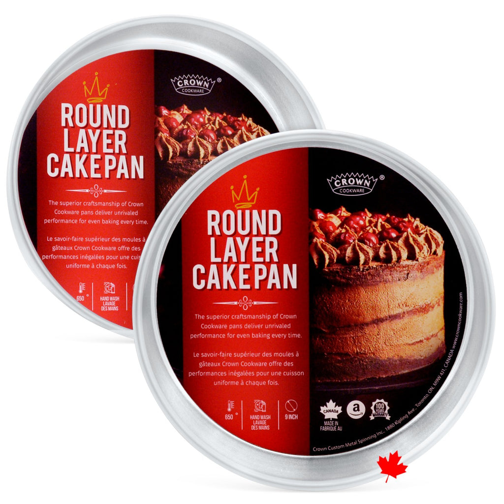 Round Cake Pans Sets, 3 inch Deep - Crown Cookware